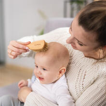 Baby Ono Natural Brush Soft Art.1655  Koka matu suka ar dabīgiem sariņiem
