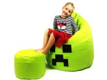 Qubo™  Drop Minecraft Art.241762 Apple Кресло мешок, бин бег (bean bag), кресло груша, пуф
