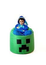 Qubo™  Drop Minecraft XL Art.241765 Сranberry Кресло мешок, бин бег (bean bag), кресло груша, пуф