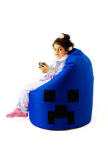 Qubo™  Drop Minecraft XL Art.241765 Сranberry Кресло мешок, бин бег (bean bag), кресло груша, пуф