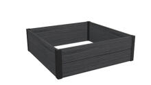 Apmalīte kvadrāta puķu dobei Maple Square 106x106x32cm pelēka