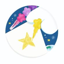 Magic Moments SF - Wax crayon draw & stick. set of 3
