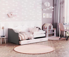 AJK Lili 1608 Art.241948 White подростковая кровать 160x80см