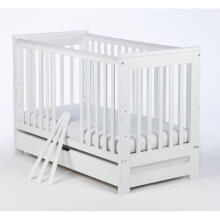 Drewex Ive Art.242308 White  Детская кроватка с ящиком 120x60см