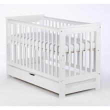Drewex Ive Art.242308 White  Детская кроватка с ящиком 120x60см