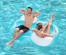 BESTWAY 43009 Cool Comfort Double Swimming Ring Blue 1.88x1.17