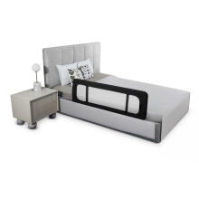 KINDERKRAFT Guard&amp;Dream melna gultas sliede