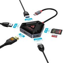Sbox Hexagon 6 IN 1 Type-C HUB