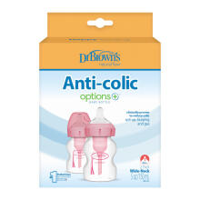 Dr.Browns WB52601 Wide mouth bottle 150ml PP OPTIONS PLUS 2-pack pink