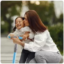 Ricokids Scooter Led Art.765003 Blue Bērnu skūteris augstāka kvalitāte ar gaismas effektiem