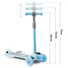 Ricokids Scooter Led Art.765003 Blue Bērnu skūteris augstāka kvalitāte ar gaismas effektiem