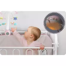 Ricokids Musical Mobile Art.RK-813 Pink Muzikālais karuselis ar projektoru