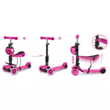 Ricokids Buggy Art.243744 Pink  Трехколесный самокат