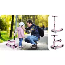Ricokids Cubi Art.243745 Pink  Bērnu trīsriteņu skrejritenis 2 vienā