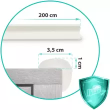 Ricokids Foam Tape Art.798700 White  Aizsardzība uz leņķiem