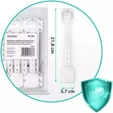 Ricokids Strap Lock Art.798200  Skapja,/ledusskapja atvilktnes aizsardzība,6 gab