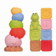 TULLO 612 Sensory blocks, sensory pyramid, animal - Montessori educational set 13 pcs.