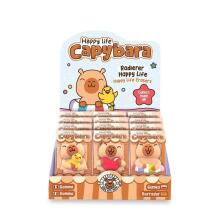 Capybara Happy Life - Eraser happy life, 4 assorted