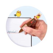 Capybara Happy Life - Multi-colour pen with topper, 3 assorted