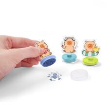Capybara Happy Life - Self-inking acrylic stamp, 4 assorted