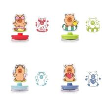 Capybara Happy Life - Self-inking acrylic stamp, 4 assorted