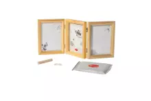 Tiny Love Double Frame Art.244160 komplekts mazuļa pēdiņu/rociņu nospieduma izveidošanai, koka