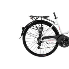 Pilsētas velosipēds Bisan 28 CTX6300 Balts/sarkans (Rata izmērs: 28" Rāmja izmērs: S)