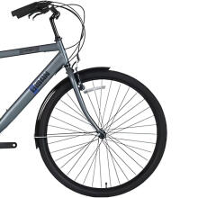 Pilsētas velosipēds Bisan 28 Hardy Pelēks/melns (Rata izmērs: 28" Rāmja izmērs: M)
