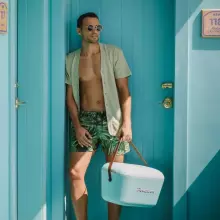 Polarbox Cool Box Retro Cooler Art.244394 Cyan – Baby rose Холодильник для кемпинга 20Л