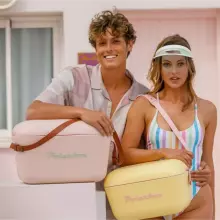 Polarbox Cool Box Retro Cooler Art.244394 Cyan – Baby rose Холодильник для кемпинга 20Л