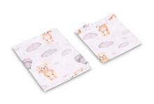 2 PIECE BEDDING TEDDY GREY 100X135 CM