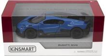 KiNSMART automašīna, Bugatti Divo, zila 