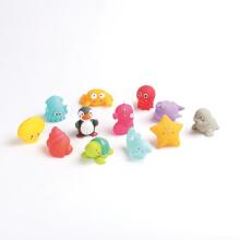 Набор игрушек для ванной LUDI, Морские животные, 12 предметов.