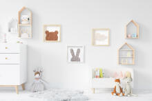 Room Accesories Art.246381 Dekoratīvs tekstila sienas dekors bērnistabai "Lācītis"– mīksts attēls rāmī