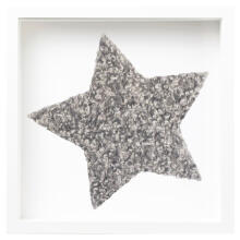 Room Accesories Art.246382 Decorative wall art in frame  "Star" – fluffy textile panel for kids' room