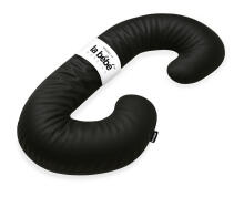 La Bebe™ Maternity Satin Pillow Sì - Duo Art.246555 Satīna audums, melns. Daudzfunkcionāls spilvens/pakavs grūtniecēm, ar memory foam
