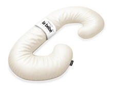 La Bebe™ Maternity Satin Pillow Sì -Duo Art.246561 Сатиновая ткань, белый. Многофункциональная подушка/подкова для беременных с наполнителем memory foam