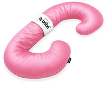 La Bebe™ Maternity Satin Pillow Sì - Duo Art.246564 Satīna audums, rozā. Daudzfunkcionāls spilvens/pakavs grūtniecēm, ar memory foam