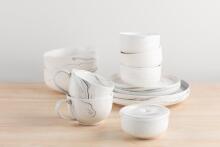 Maku Plate marble design 26 cm