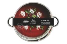 Maku Basic katls ar stikla vāku, nerūsējošais tērauds, 10 l, 28 cm