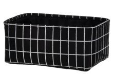 4Living Storage basket Nova black 4 kpl set