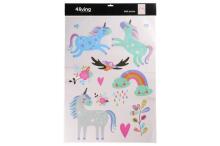 4Living Wall sticker unicorn 50 x 70 cm