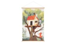 4Living Wall art Kakemono 60x90 cm forest life assortment display