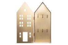 4Living Key cabinet house gold