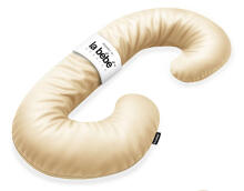 La Bebe™ Maternity Pillow Sì - Duo Art.223734 100% cotton, beige. Multifunctional maternity pillow with memory foam filling