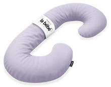 La Bebe™ Maternity Linen Pillow Sì -Duo Art.246550 Льняная ткань, сиреневый. Многофункциональная подушка/подкова для беременных  с наполнителем memory foam