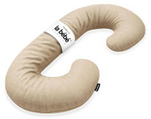 La Bebe™ Maternity Linen Pillow Sì -Duo Art.246559 Lina audums, dabīgā lina krāsa. Daudzfunkcionāls spilvens/pakavs grūtniecēm, ar memory foam