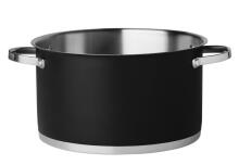 Maku katls melns ar stikla vāku 5,3 L 24 cm