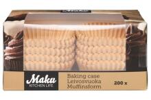 Maku Cupcake and muffin liners brown 200 pcs