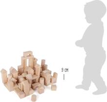 Legler Wooden Blocks  Art.247894 Деревянные кубики в мешке,100 шт